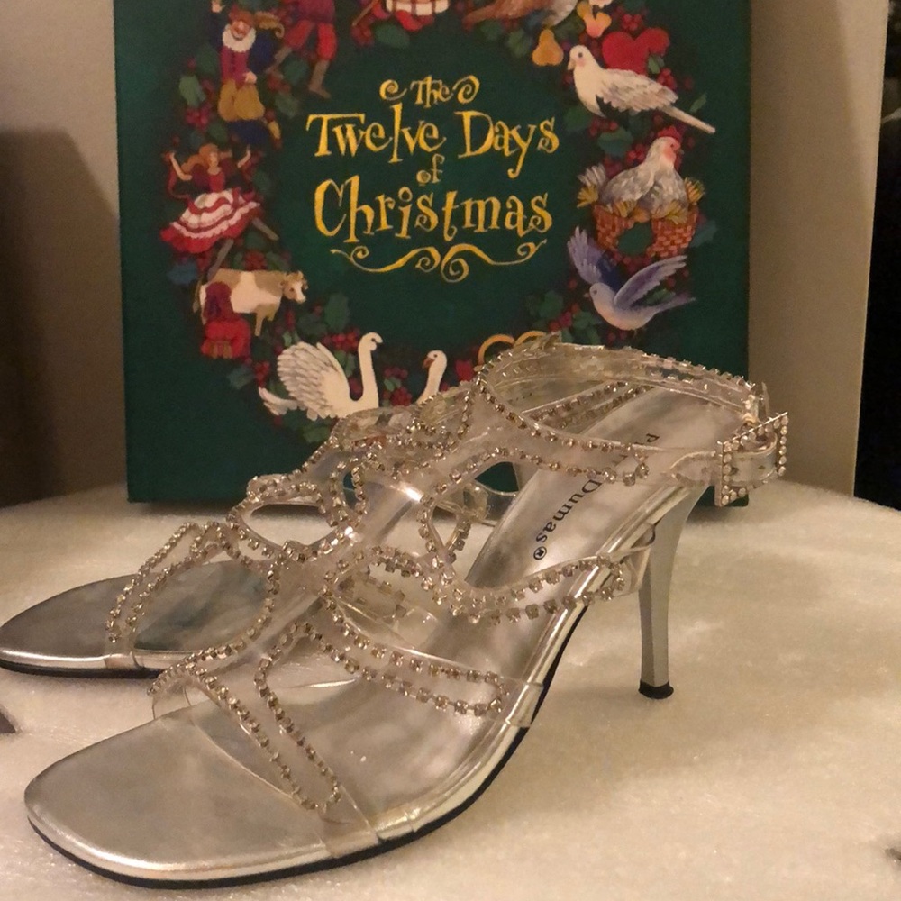 Pierre Dumas rhinestone heels size 7M